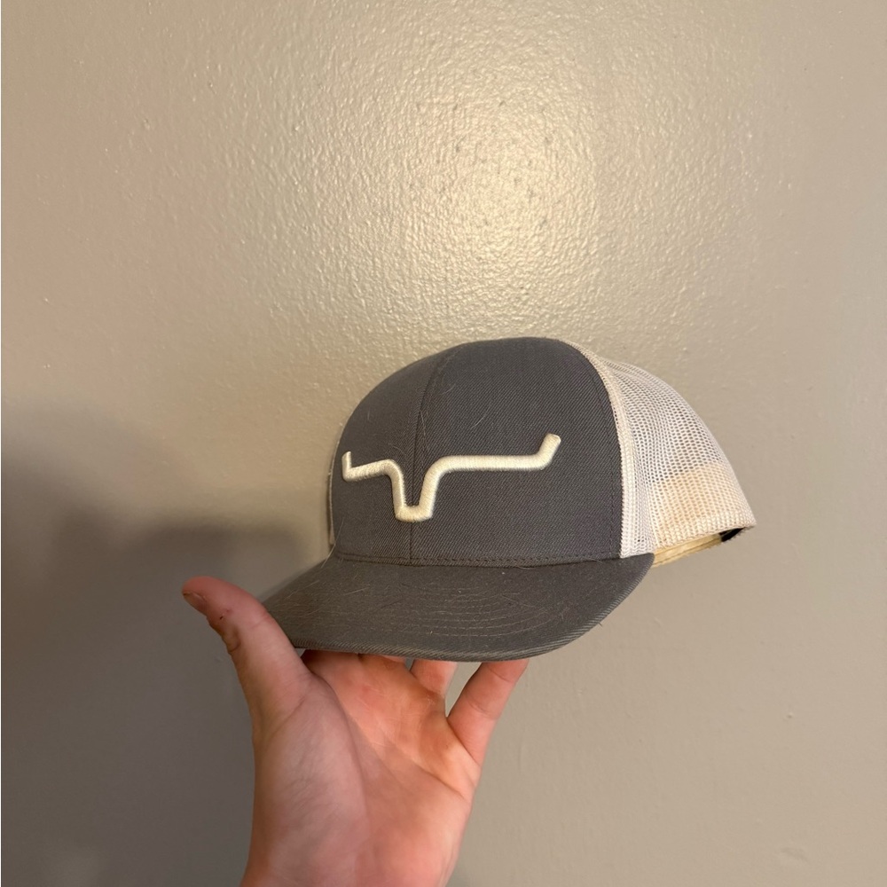 Gray and Cream Logo Trucker Hat